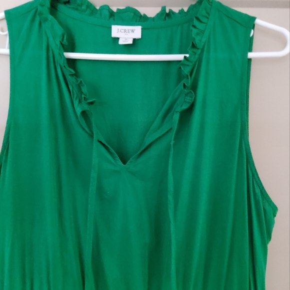 JCREW tie front midi dress - Picture 3 of 7